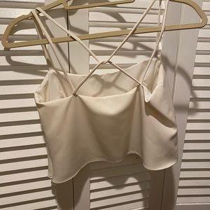 Milly White Crop top